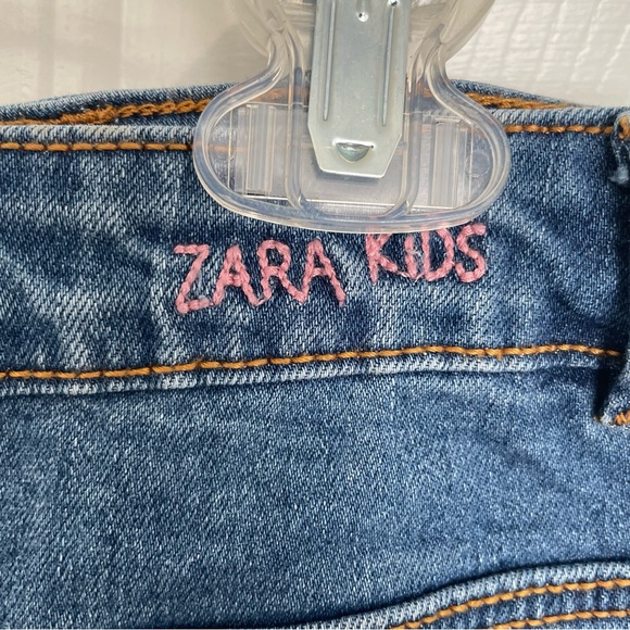 Zara Kids Denim Collection Denim Distress Skirt Girls Size 11/12 NWT - Picture 4 of 5